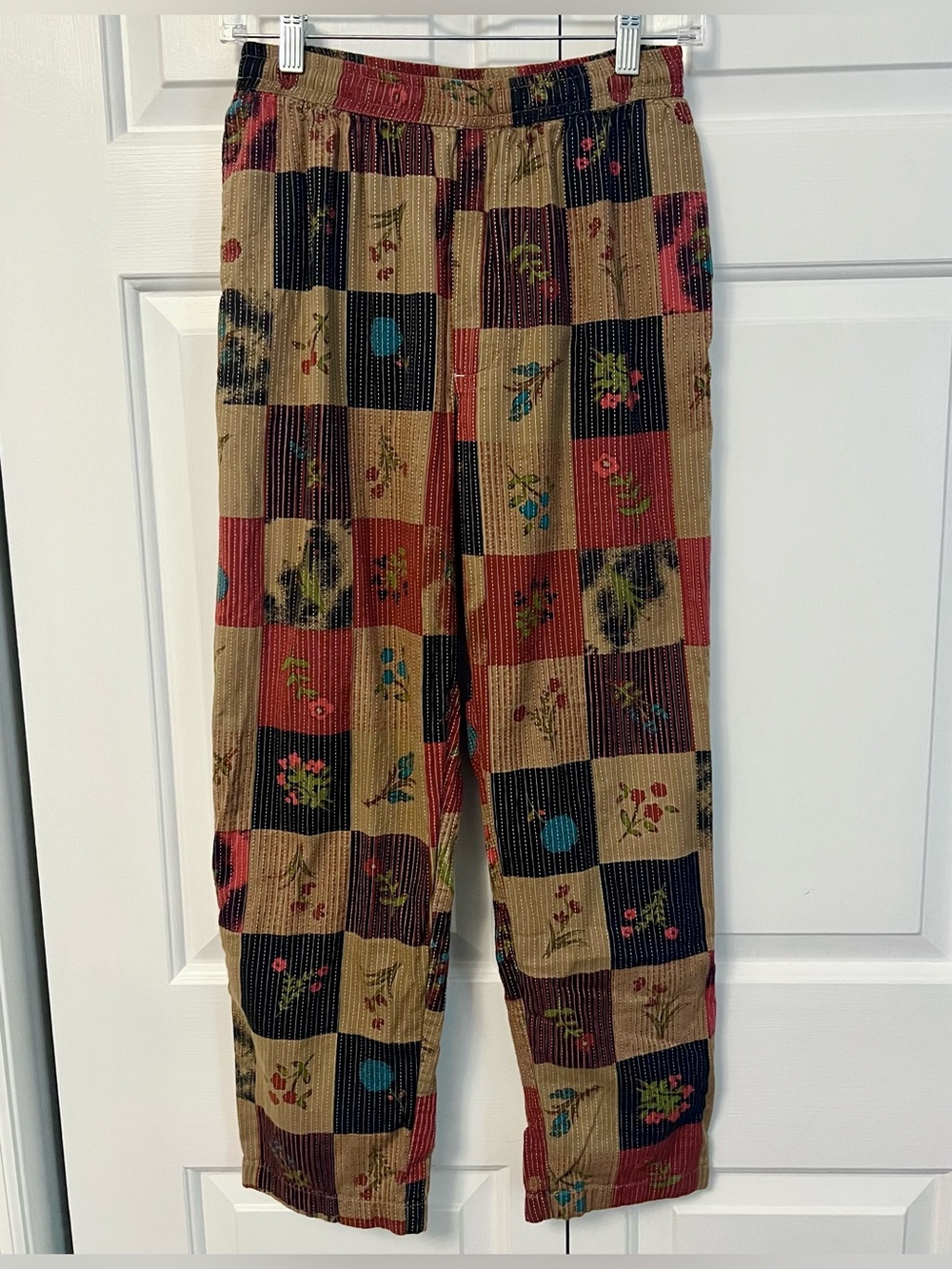 UO Patchwork Style Loose Fit Pants Small